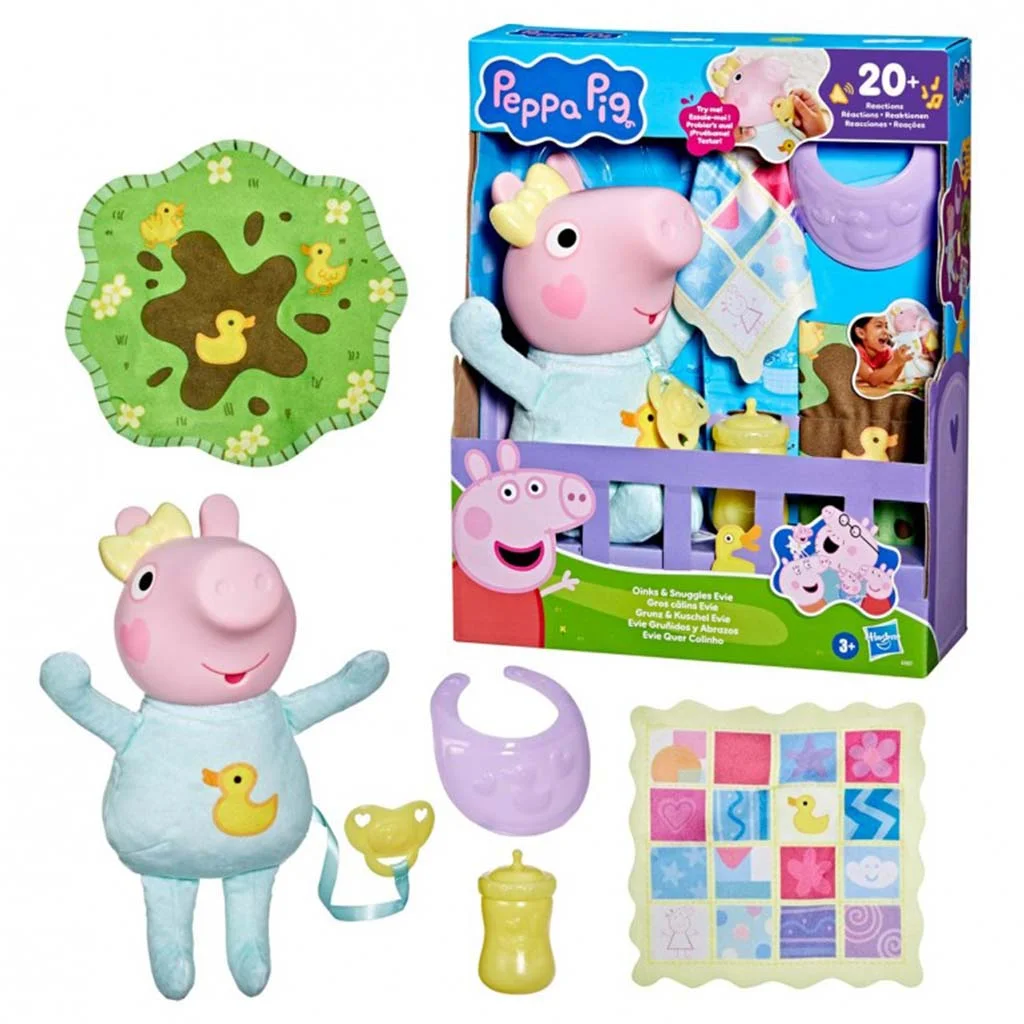 Peppa malac: Röfögő és babusgatni való Evie - Hasbro kép 2