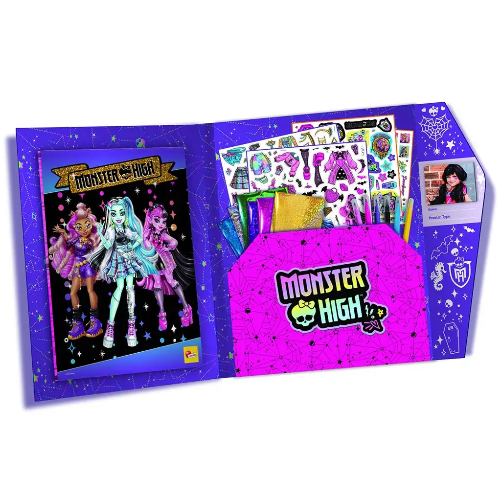 Monster High: Kreatív színező és öltöztető szett - Lisciani kép 2