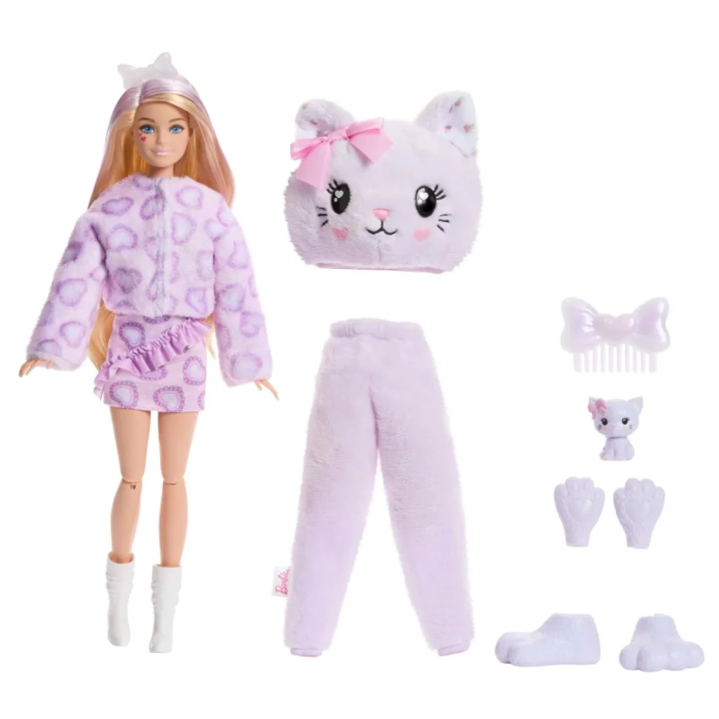 Barbie: Cutie Reveal meglepetés baba - Cica - Mattel kép 2
