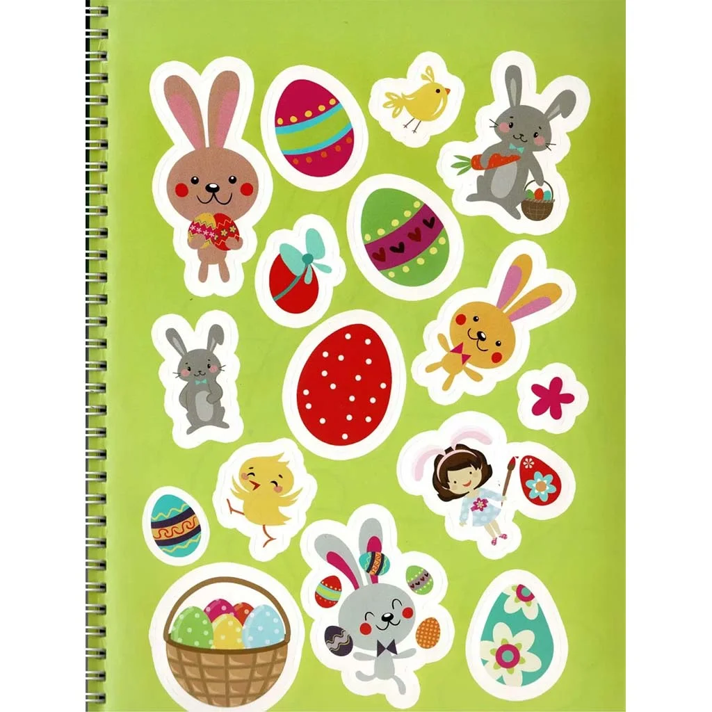 Itt a húsvét - Színező matricákkal és filctollakkal kép 2