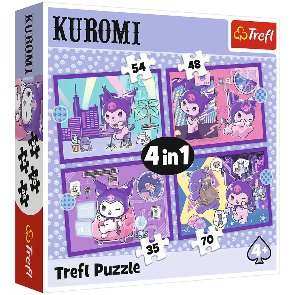 Kuromi napjai 4 az 1-ben puzzle - Trefl