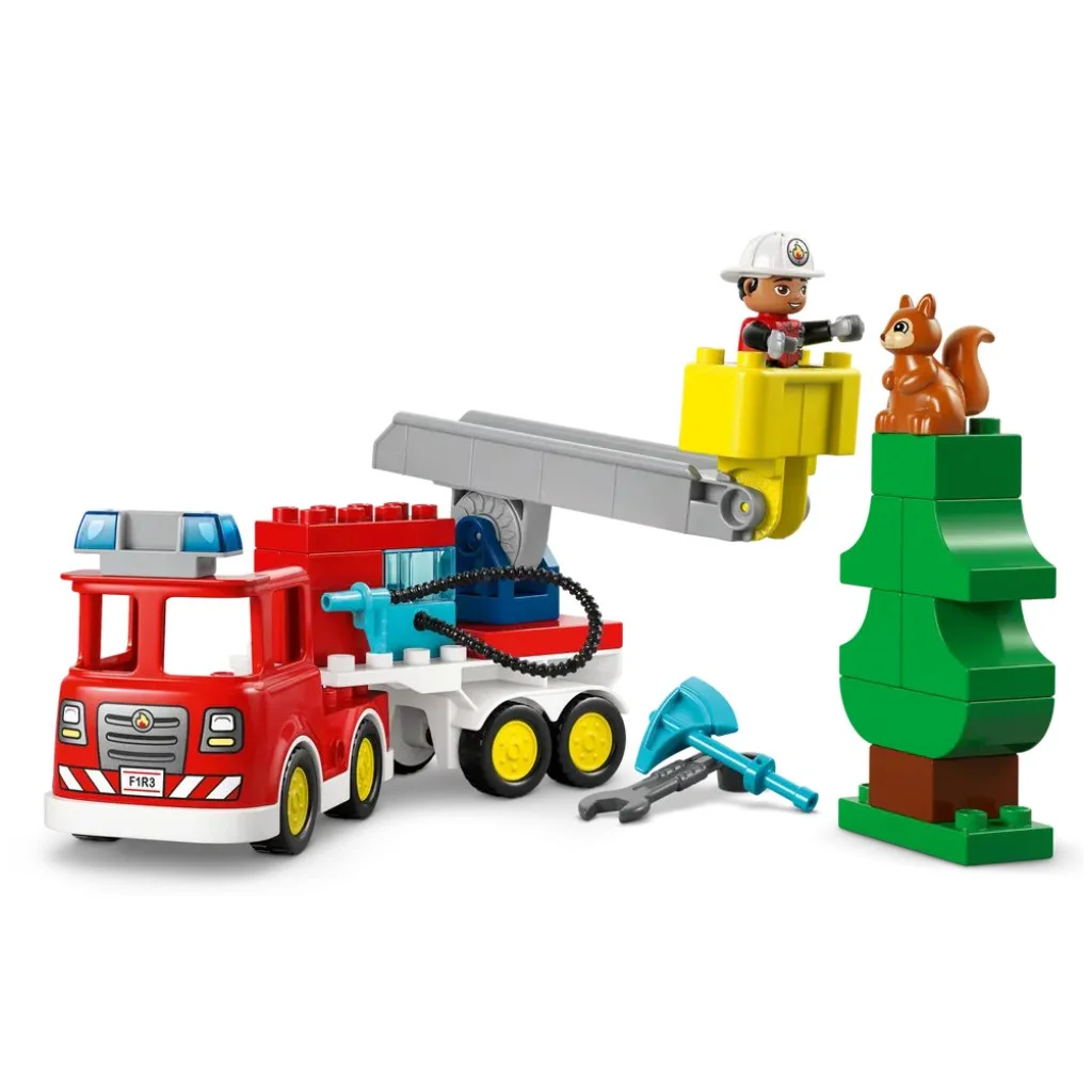 LEGO® DUPLO®: Tűzoltóautó tömlővel és tűzoltóval (10473) kép 3