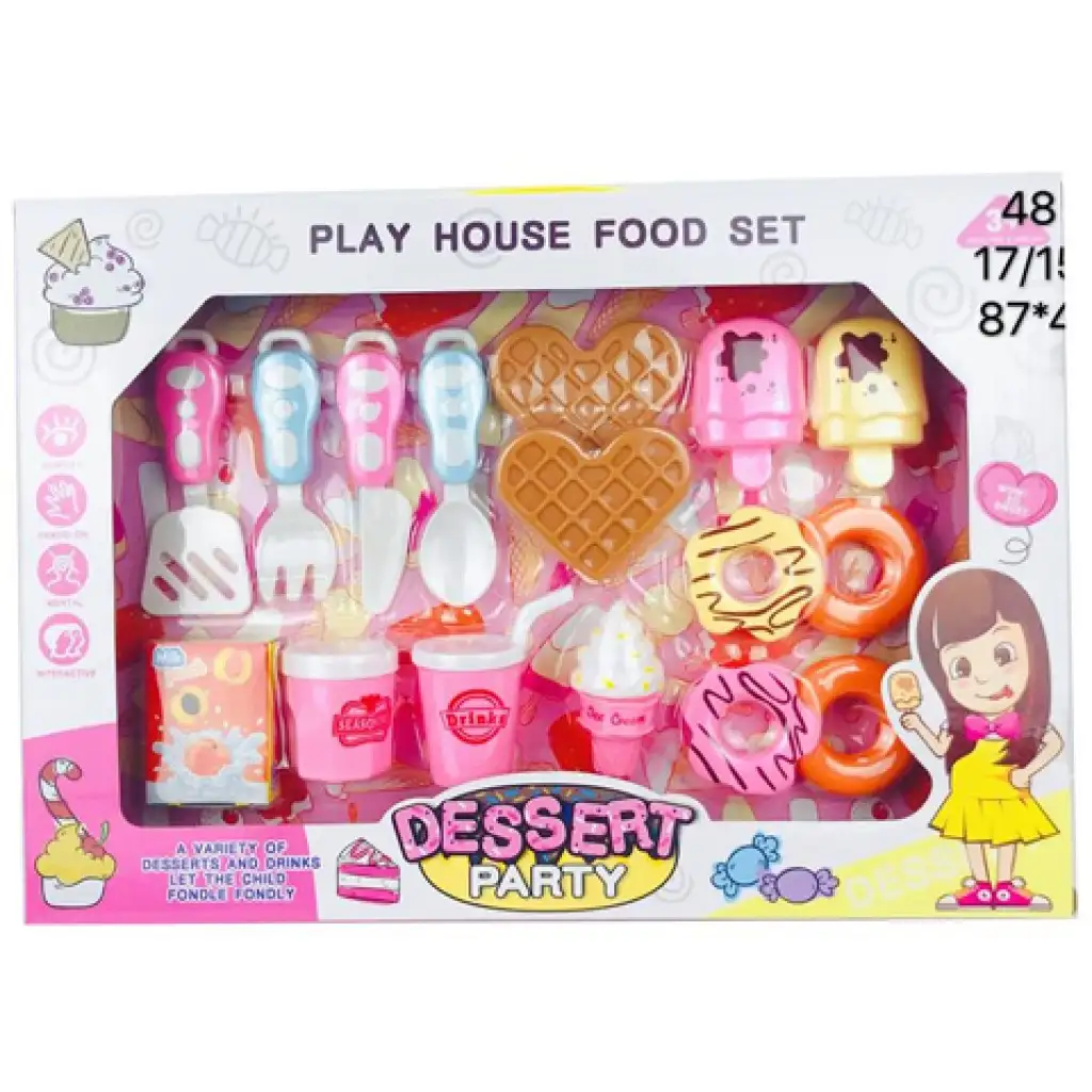 Dessert Party édesség szett fánkkal, gofrival és kiegészítőkkel