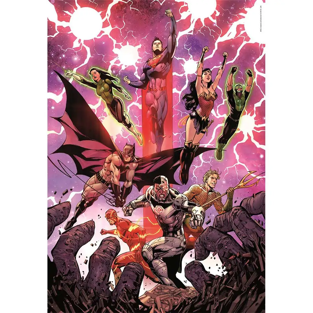 DC Comics: Az igazság ligája képregény 1000db-os Compact puzzle 50x70cm - Clementoni kép 2