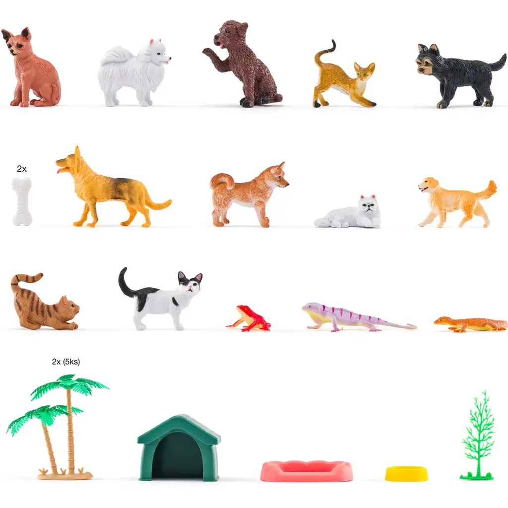 Faunica: Háziállatok játékszett vödörben - Woodyland kép 2