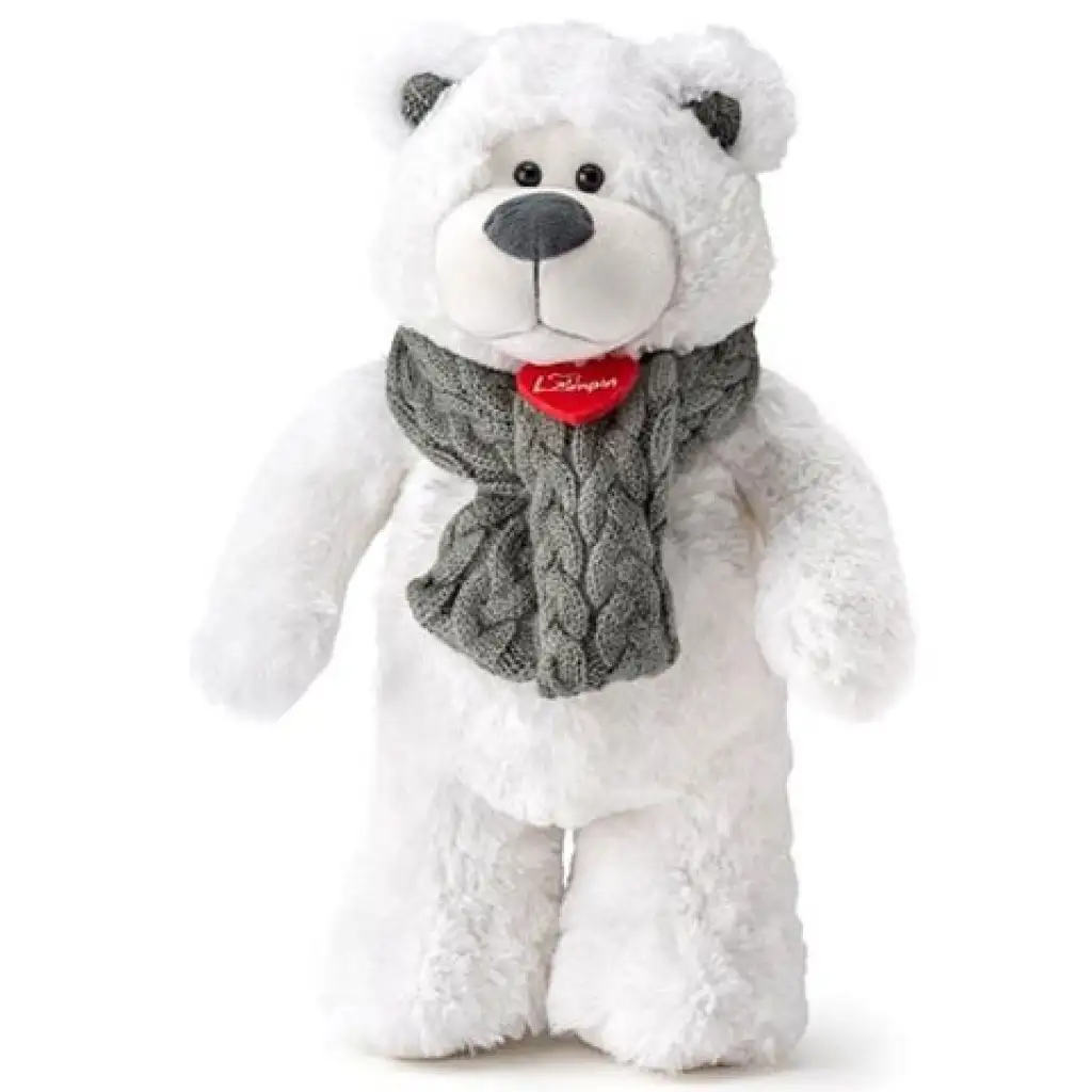 Icy Teddy fehér plüss maci 38cm - Lumpin