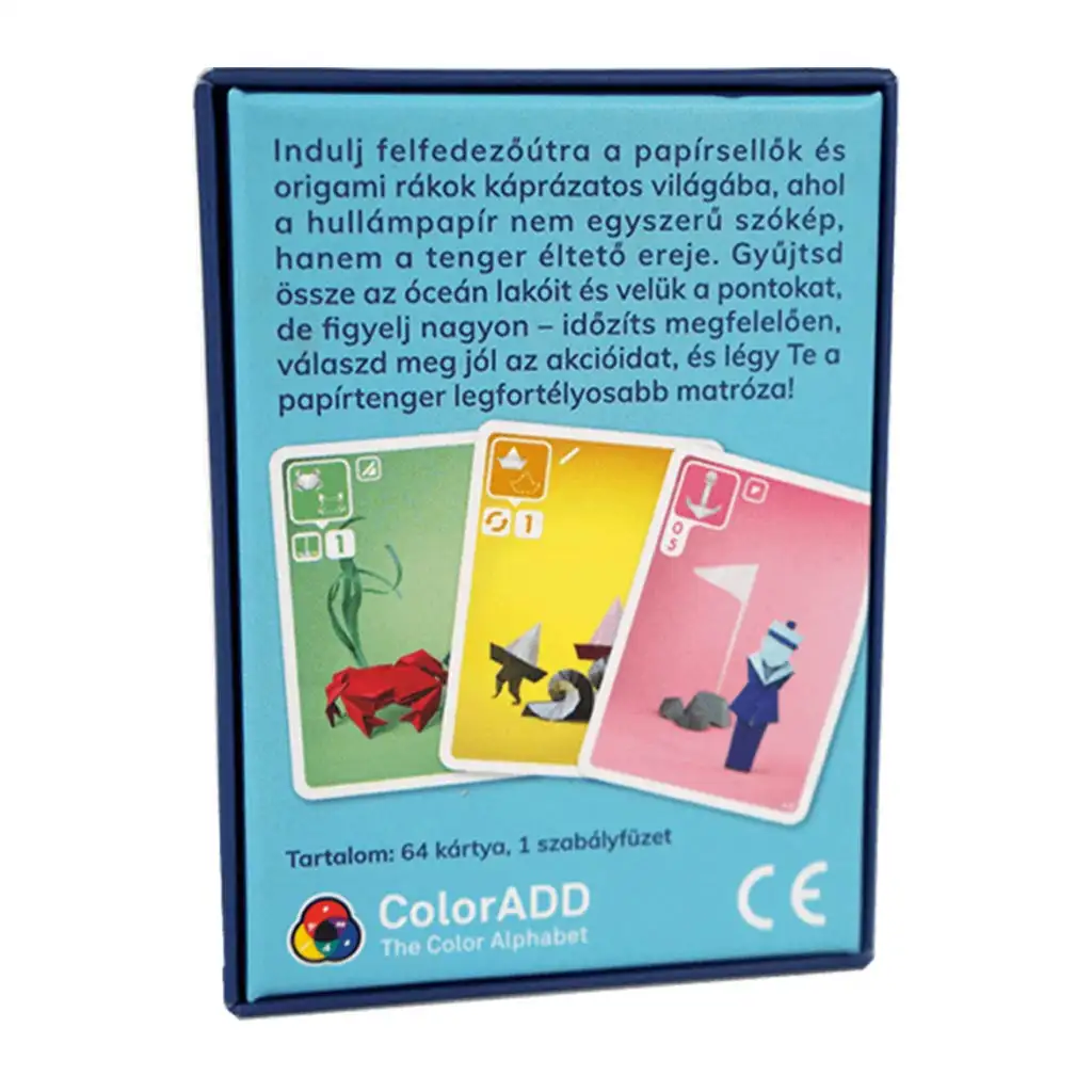 Papírhajó a tengeren kártyajáték kép 2