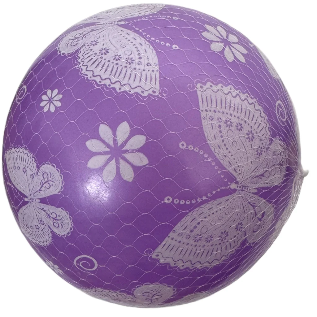 Lila gumilabda pillangós mintával 23cm