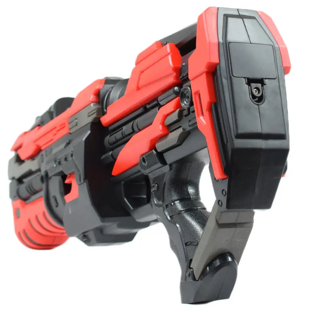 Pro Attack: Elektronikus forgótáras szivacslövő fegyver töltényekkel 45cm kép 2