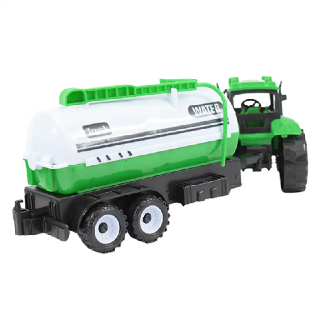 Farmer Truck: Mezőgazdasági traktor szett utánfutókkal 28cm kép 5