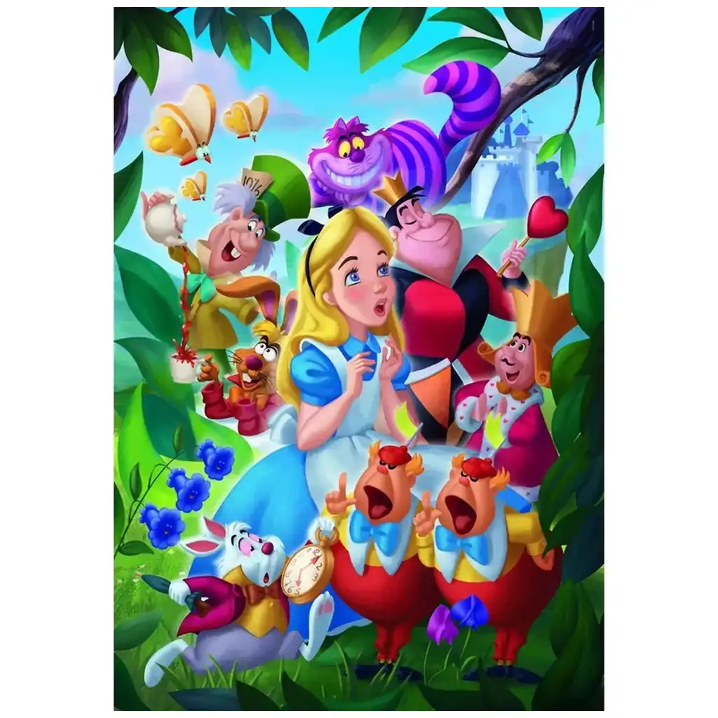 Disney - Alíz csodaországban 1000 db-os puzzle poszterrel - Clementoni kép 2
