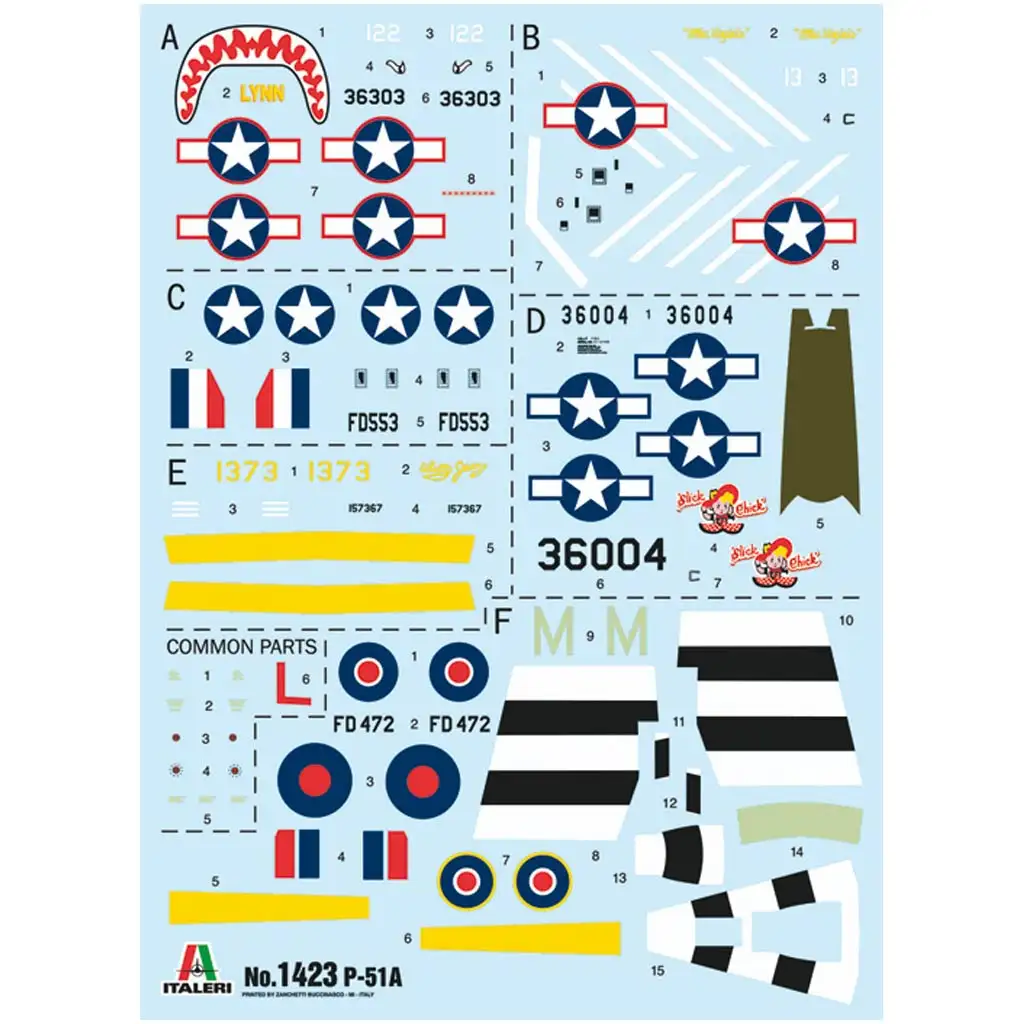 Italeri 1/72 P-51A Mustang vadászgép makett kép 2