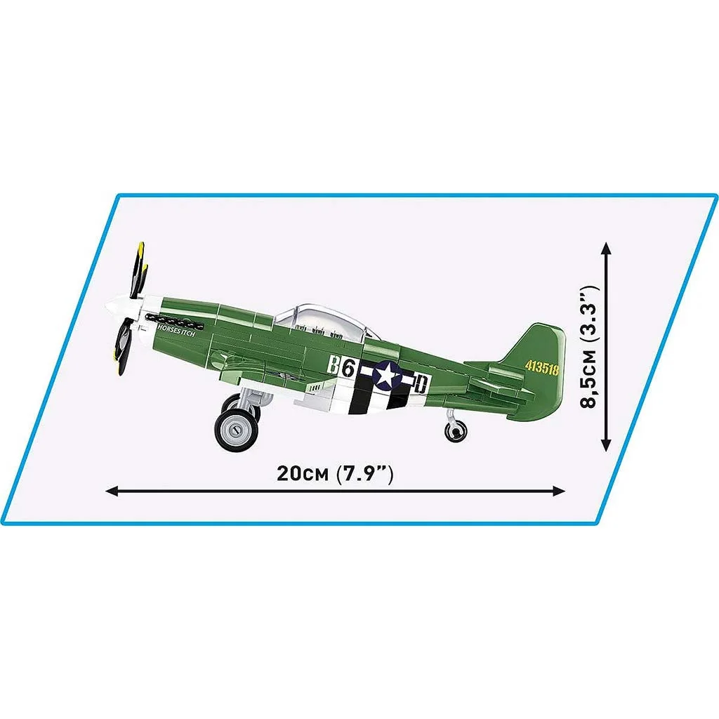 COBI: Mustang P-51D vadászrepülőgép építőjáték (5860) kép 6