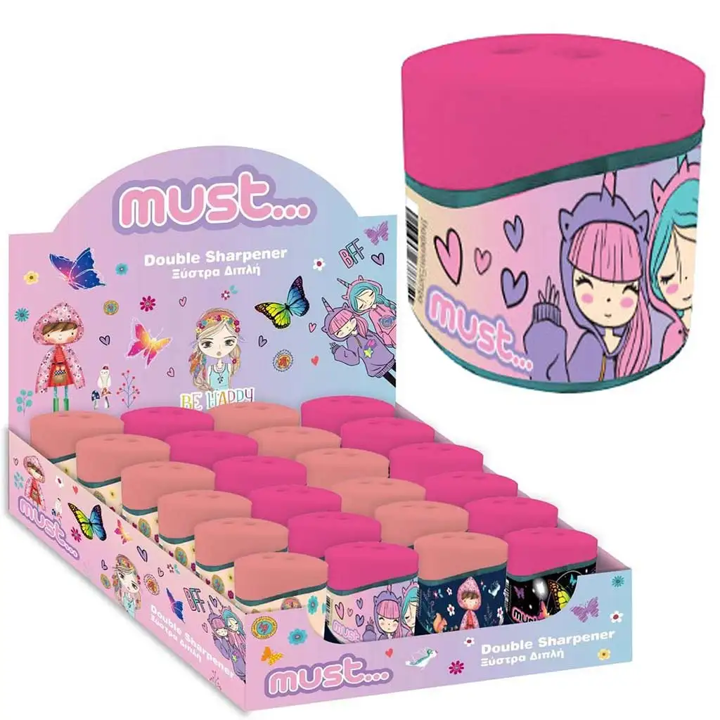 Must: Boho Girl Kétlyukú tartályos hegyező többféle változatban 1db kép 2