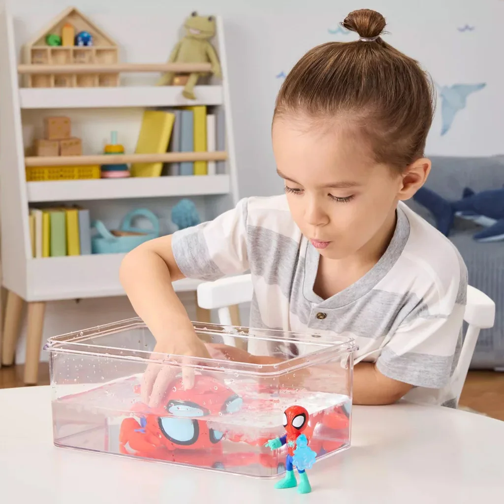 Spidey and His Amazing Friends: Waterwebs figurák és színváltós járművek - Spider Crab - Hasbro kép 3