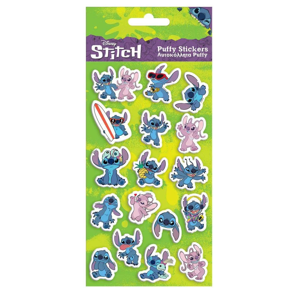 Luna: Disney Lilo és Stitch pufi matrica szett 10x22cm