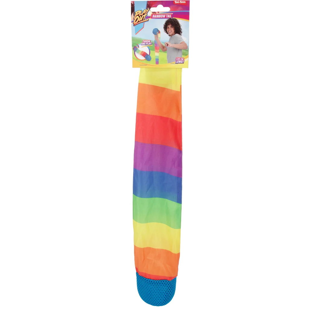 Szivárvány színű tail ball dobójáték többféle változatban 1db