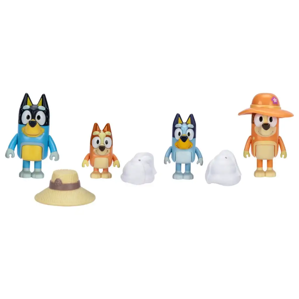 Bluey: Családi utazás 4db-os figura szett kép 2