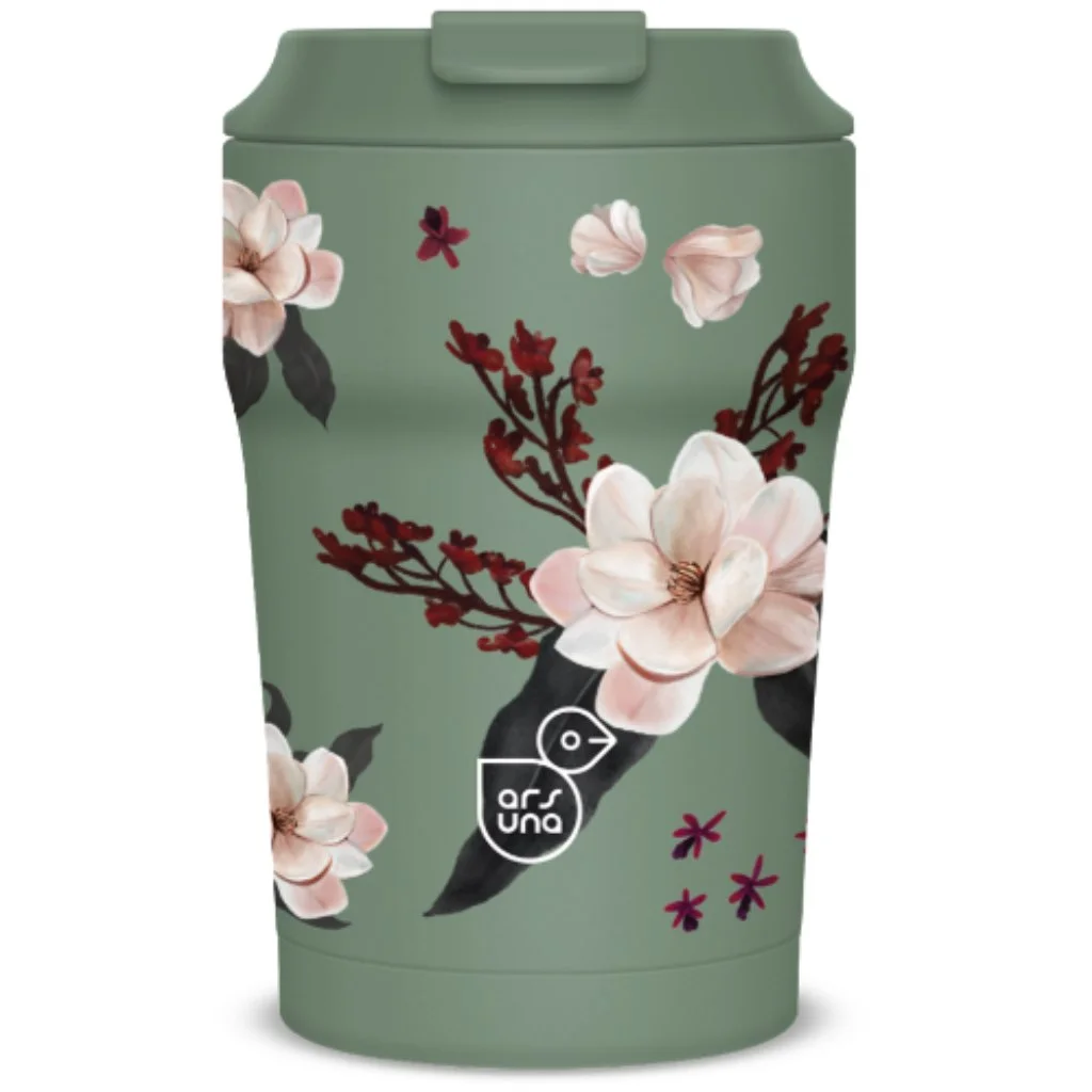 Ars Una Flowery Green thermo bögre 350ml