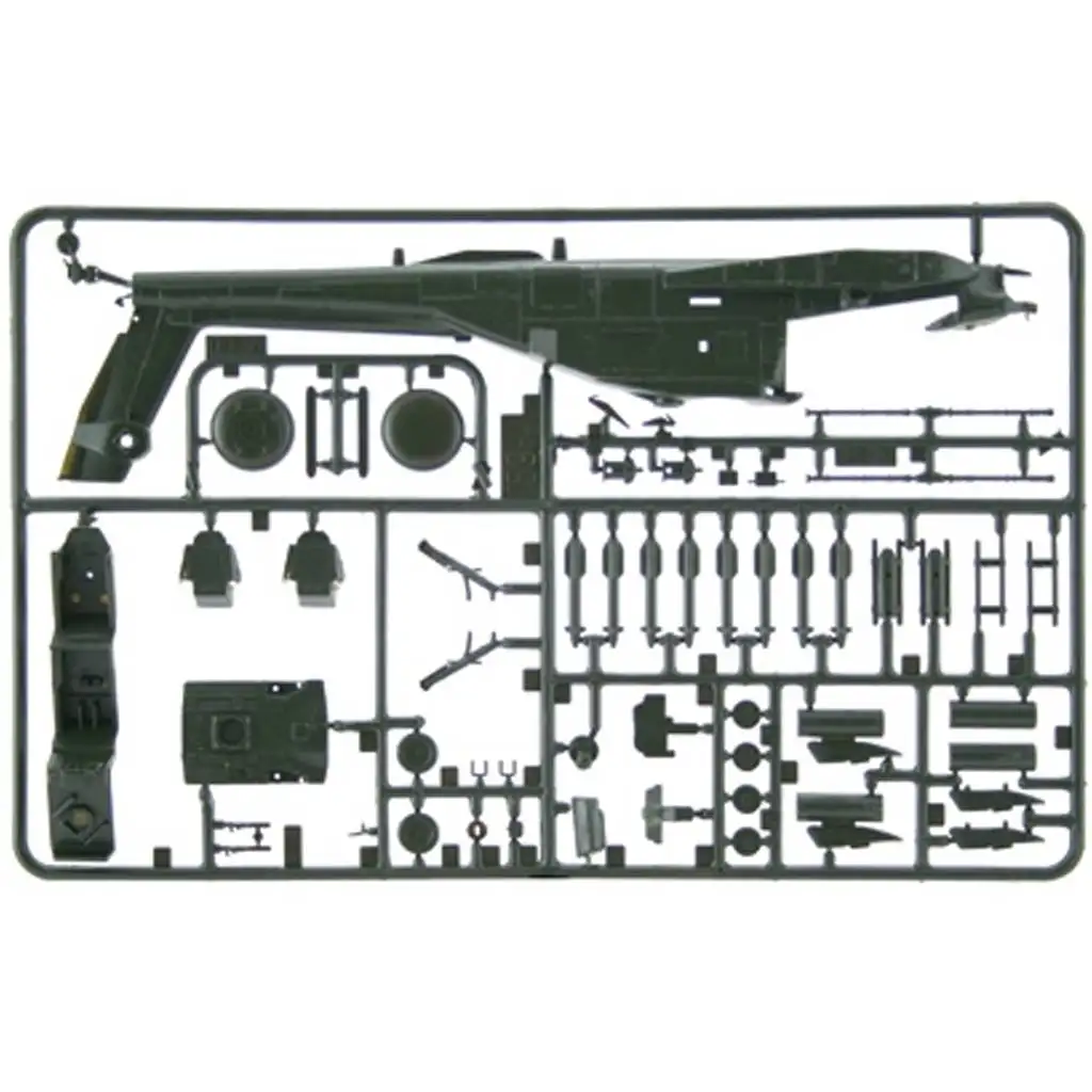 Italeri 1/72 AH-64 Apache helikopter makett kép 3