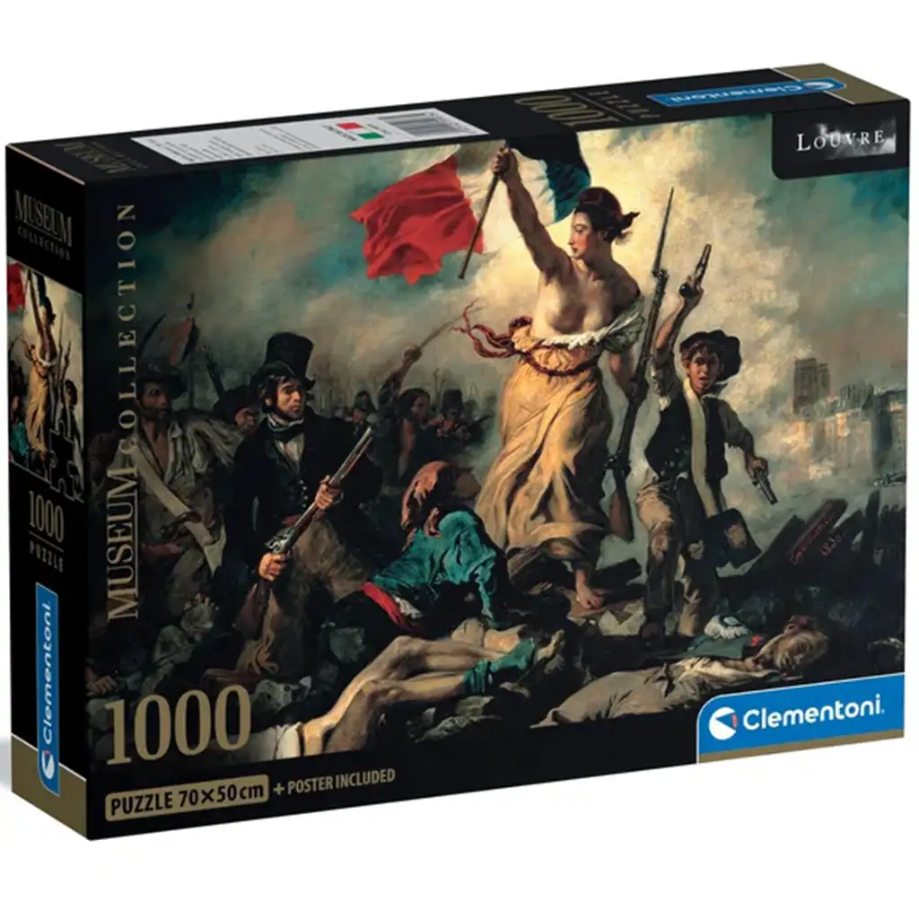 Museum Collection: Eugène Delacroix - A szabadság vezeti a népet 1000db-os puzzle - Clementoni