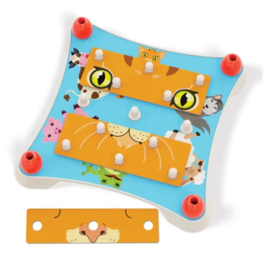 Quercetti: Készíts egy állati arcot puzzle kép 5