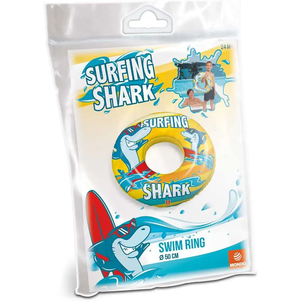 Cápa mintás felfújható úszógumi 50cm - Mondo Toys kép 2