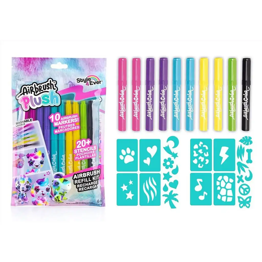 Style4Ever Filcek színezhető plüss állatokhoz 10db-os kép 2