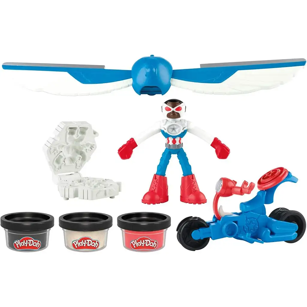 Play-Doh: Marvel Amerika Kapitány Moto Slicer játékszett - Hasbro kép 2