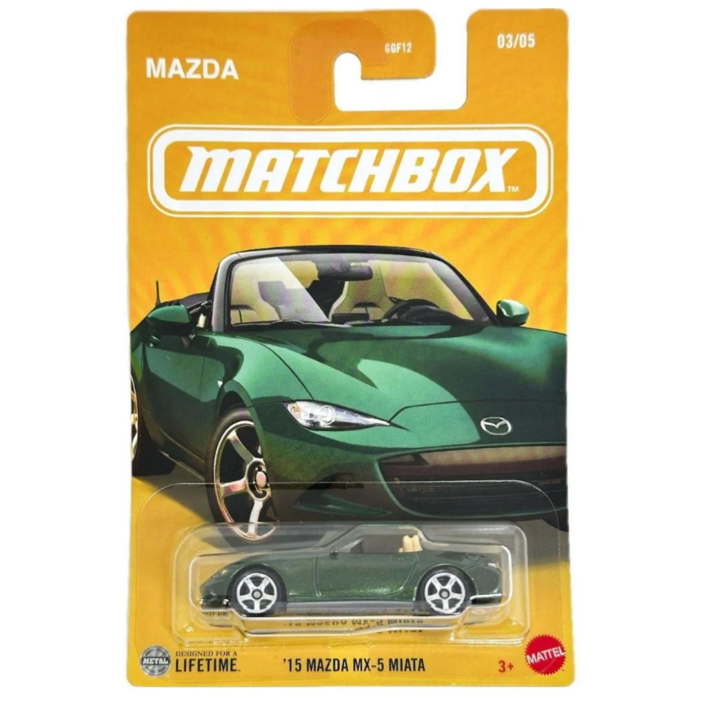 Matchbox: Ikonikus 2015 Mazda MX-5 Miata kisautó 1/64 - Mattel