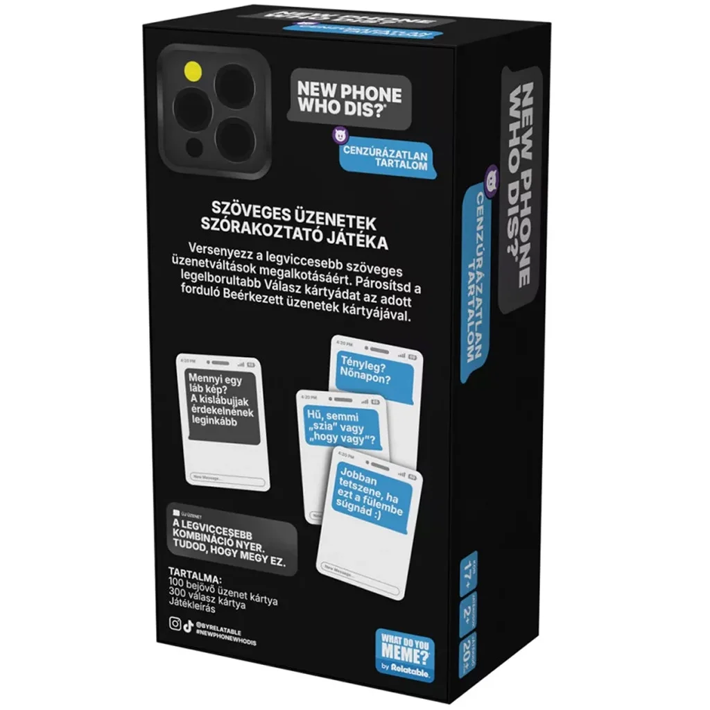 What do you meme? - New Phone Who Dis? Cenzúrázatlan tartalom felnőtt társasjáték kép 2