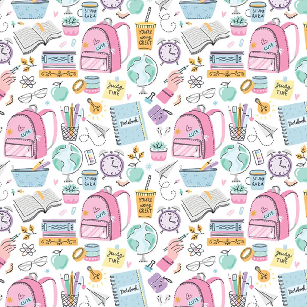 Tanulás és vidámság mintás csomagolópapír 100x70 cm