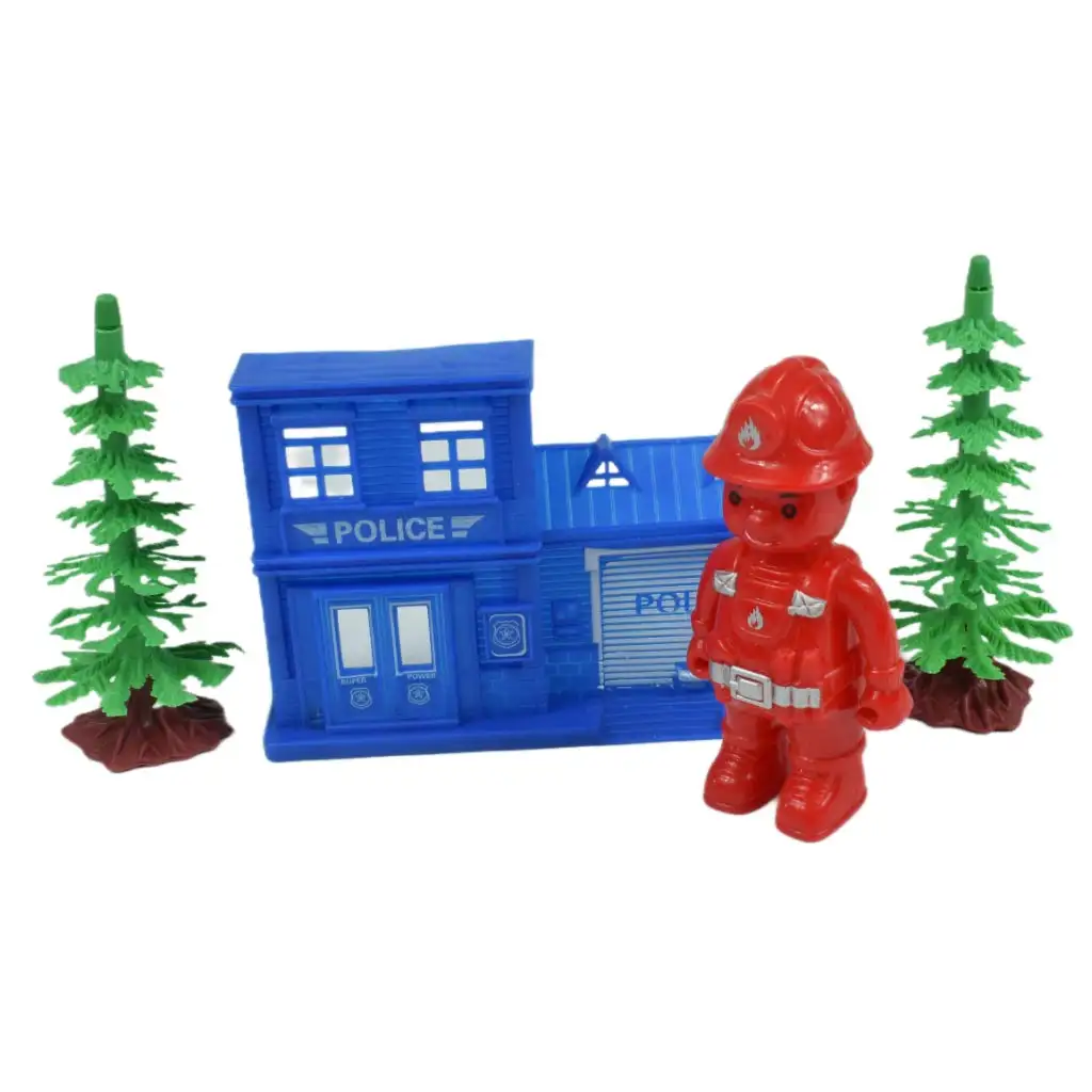 Die-Cast: Óriás rendvédelmi kisautó szett kiegészítőkkel kép 4