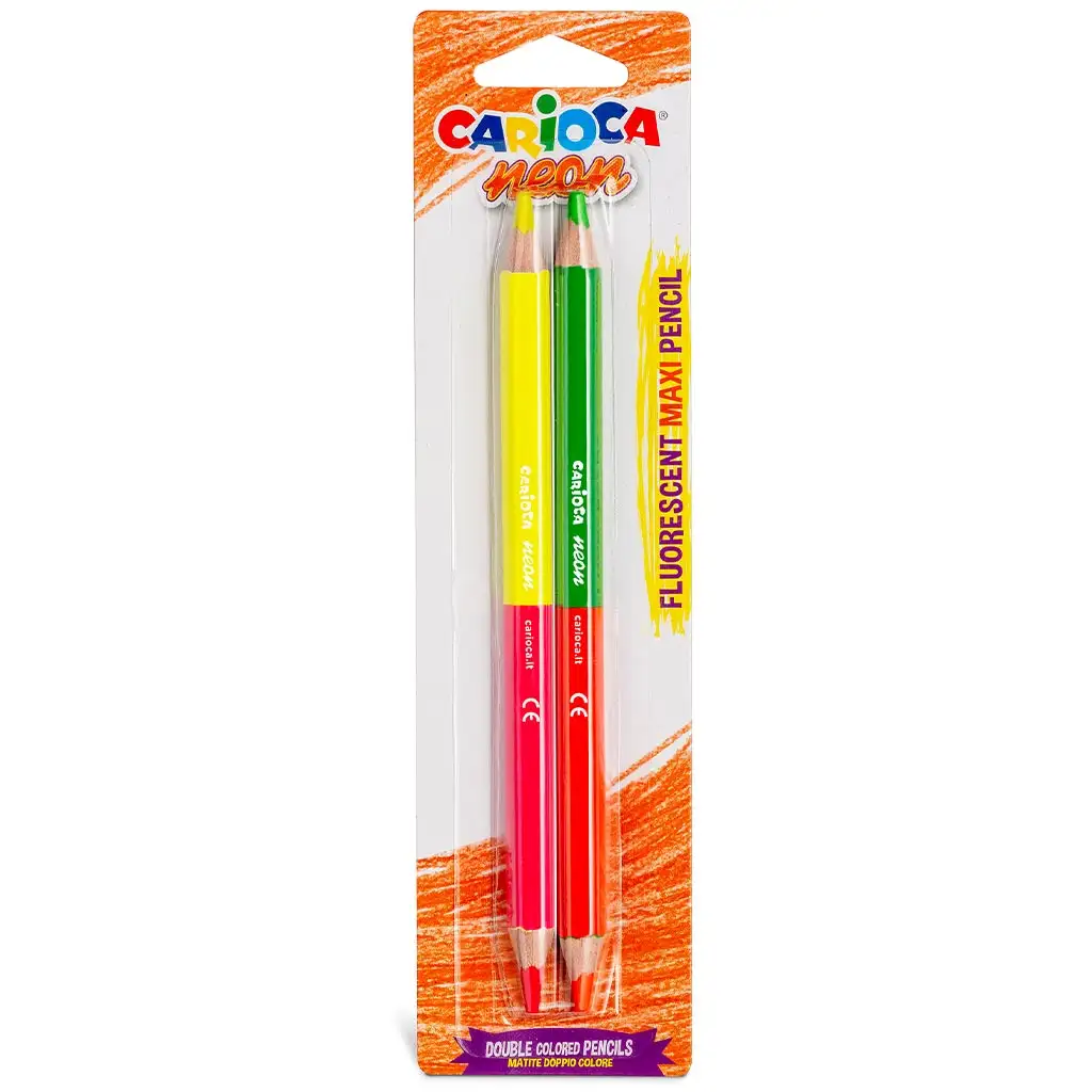 Neon kétvégű 2db-os maxi színesceruza szett - Carioca