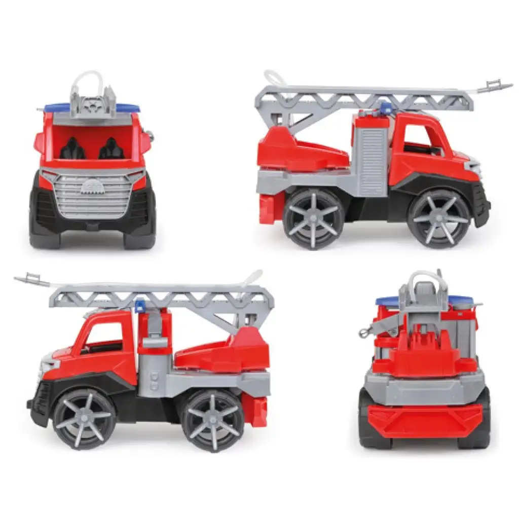 LENA: Truxx 2 piros tűzoltóautó létrával 29cm kép 3