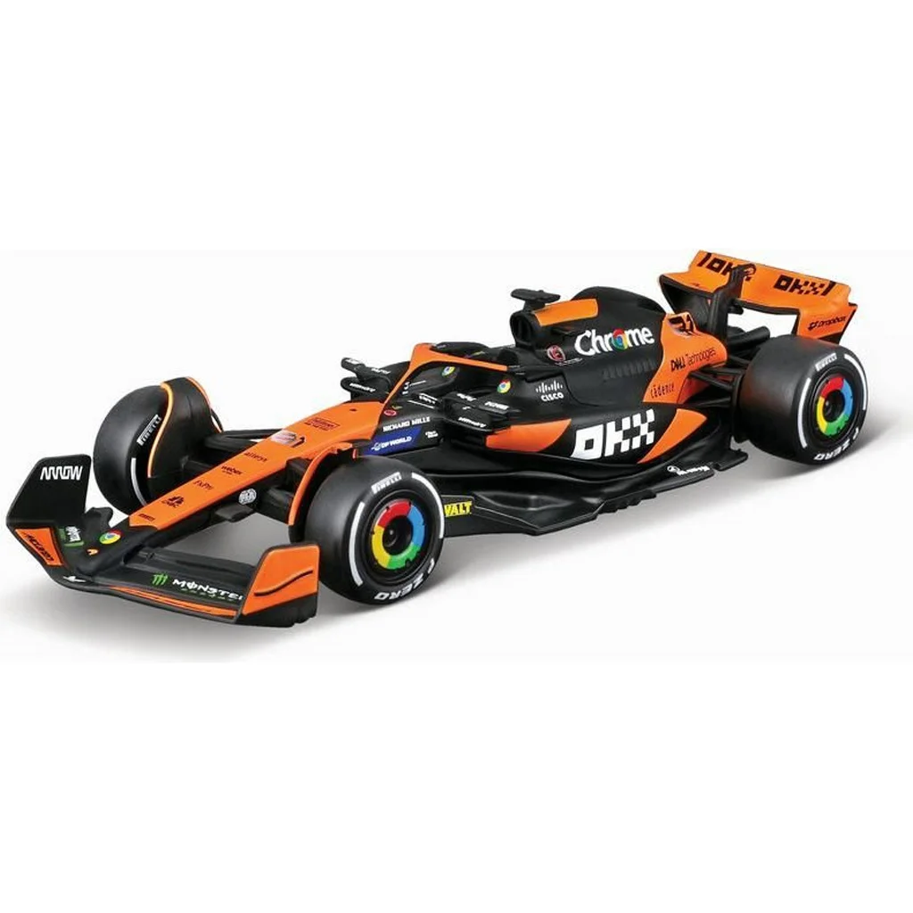 Bburago: McLaren MCL38 Miami Grand Prix 2024 F1 versenyautó fém autómodell 1/43 (Oscar Piastri #81) kép 2