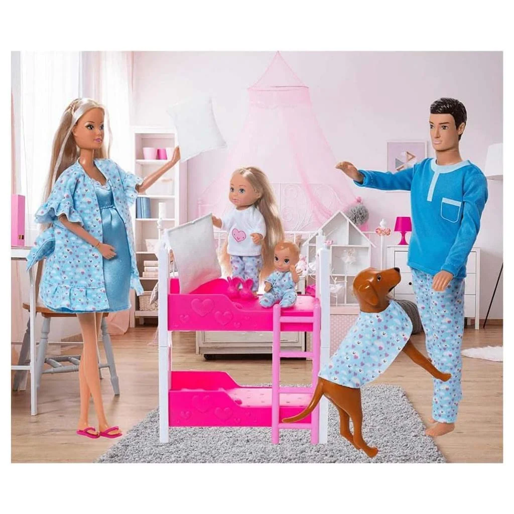 Steffi Love – Pizsama Party család játékszett - Simba Toys kép 2