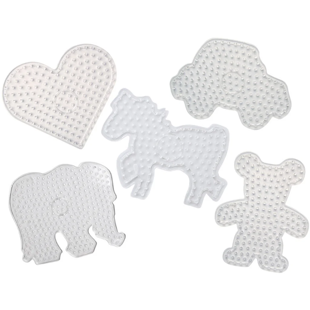 PlayBox: XL méretű vasalható gyöngy alaplap készlet - 5db, vegyes formák