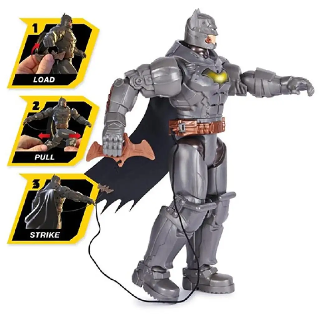 DC Comics: Battle Strike Batman figura hanggal 30cm - Spin Master kép 3