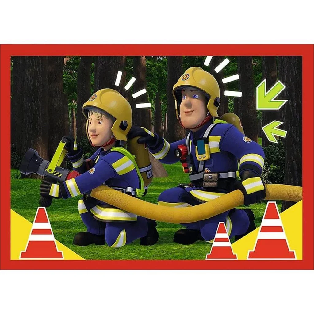 Sam a tűzoltó 4 az 1-ben 12-15-20-24db-os puzzle - Trefl kép 4