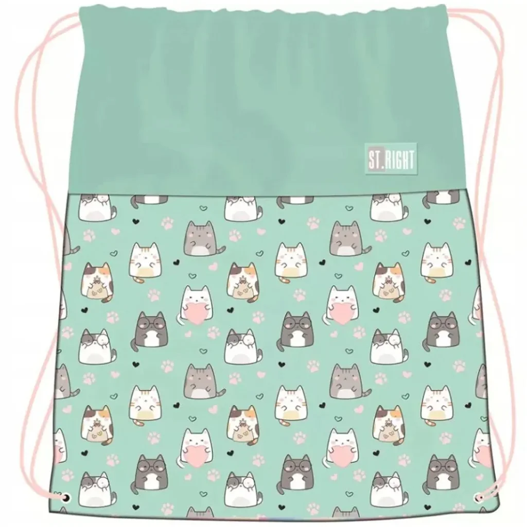 St.Right Charming Cats tornazsák, sportzsák 34x43cm