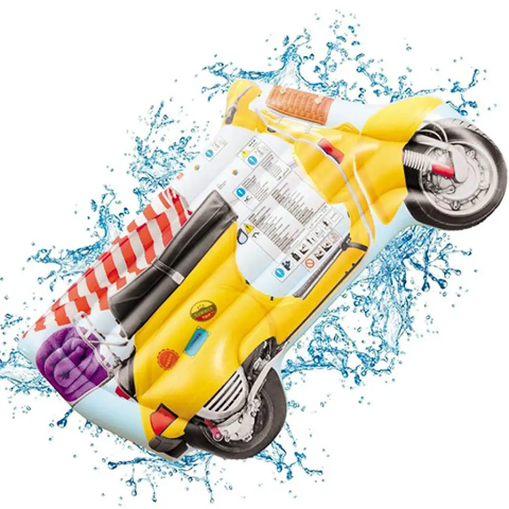 Jumbo Retro motor gumimatrac 113x183cm  - Mondo Toys kép 2