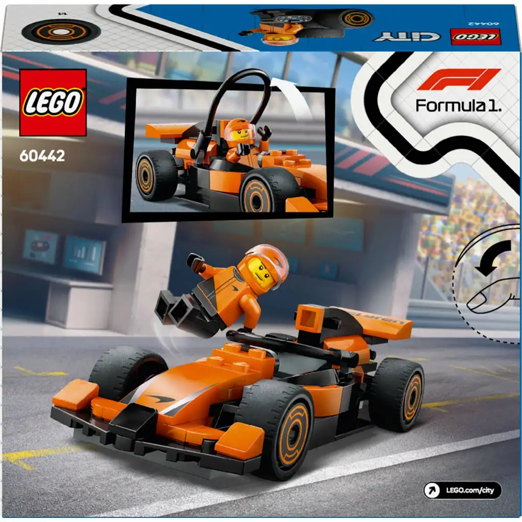 LEGO® City: F1®-es pilóta McLaren versenyautóval (60442) kép 5