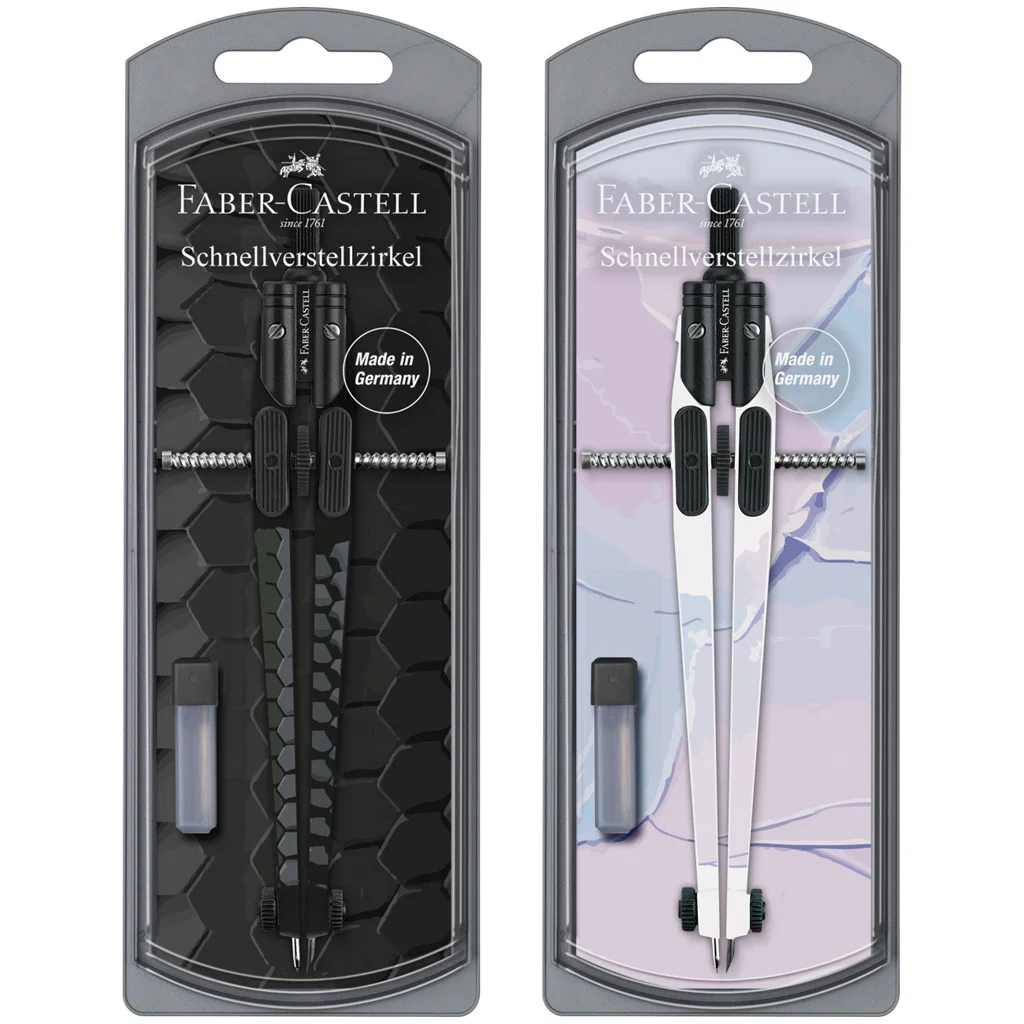 Faber-Castell: S&V körző szett gyorsállítóval kétféle változatban 1db