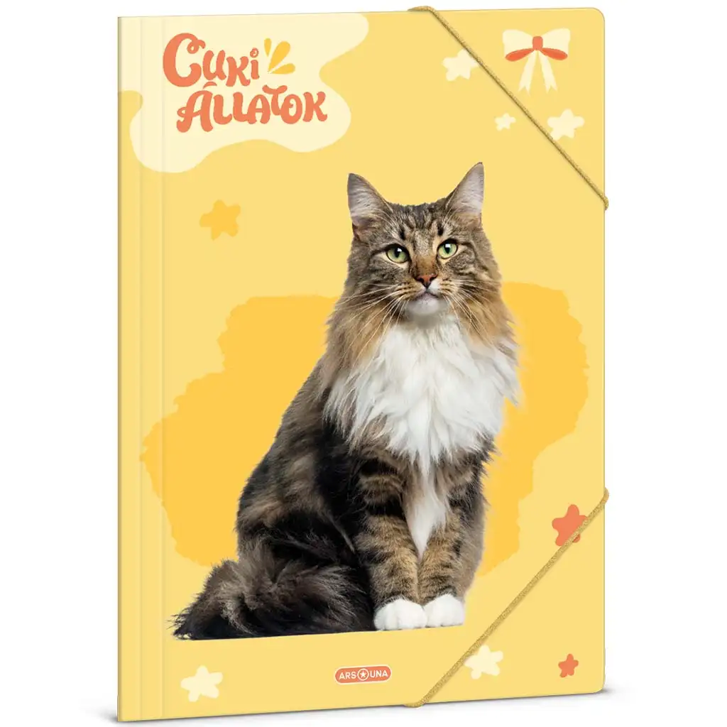 Ars Una: Cuki Állatok – Norvég erdei macska A/4 gumis dosszié