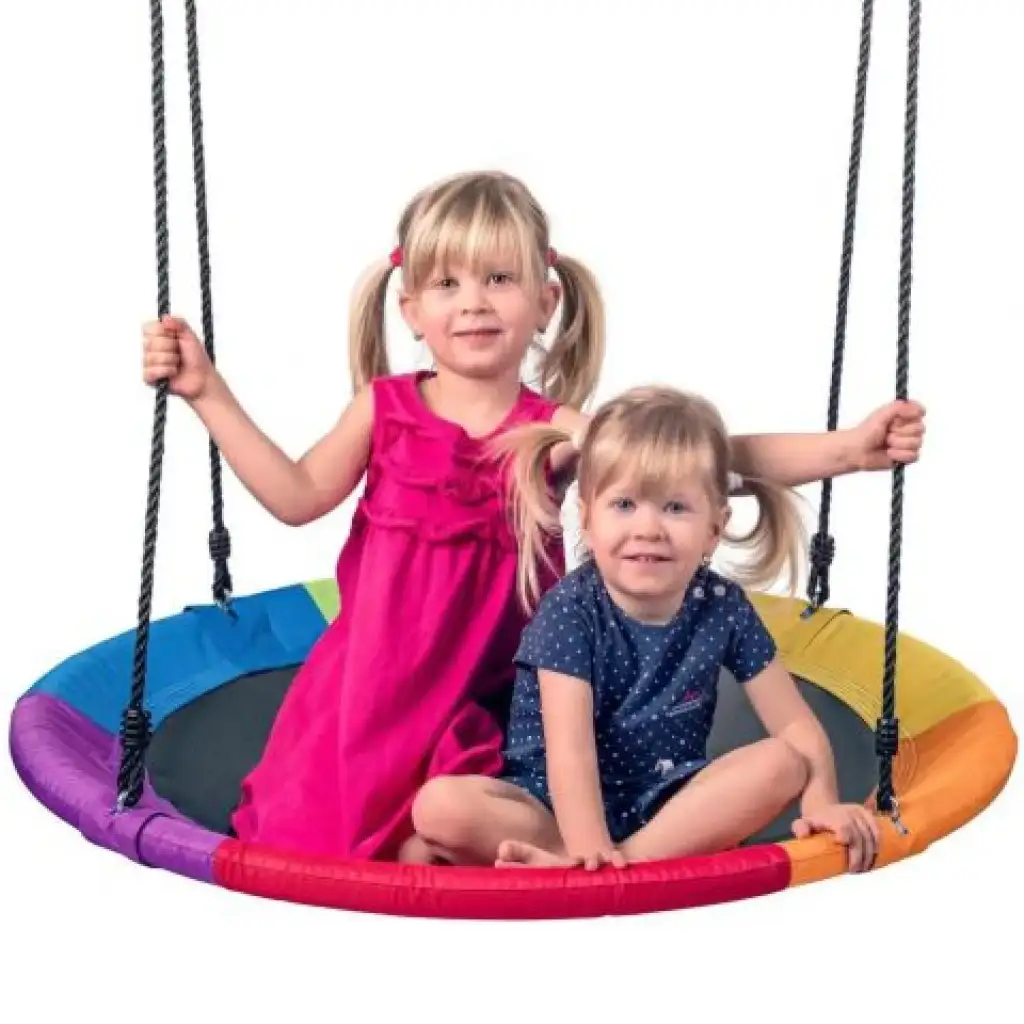 Fészekhinta 100cm-es szívárvány színű