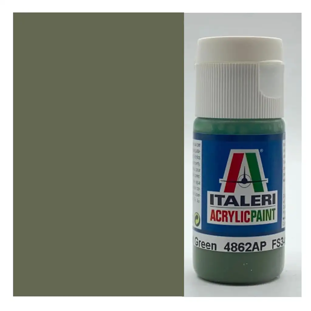 Italeri Flat Green (4862AP) - Matt zöld makett festék 20ml