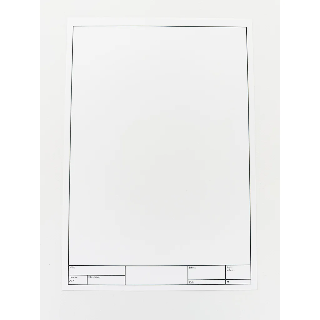 Keretezett famentes rajzlap A/4 180g