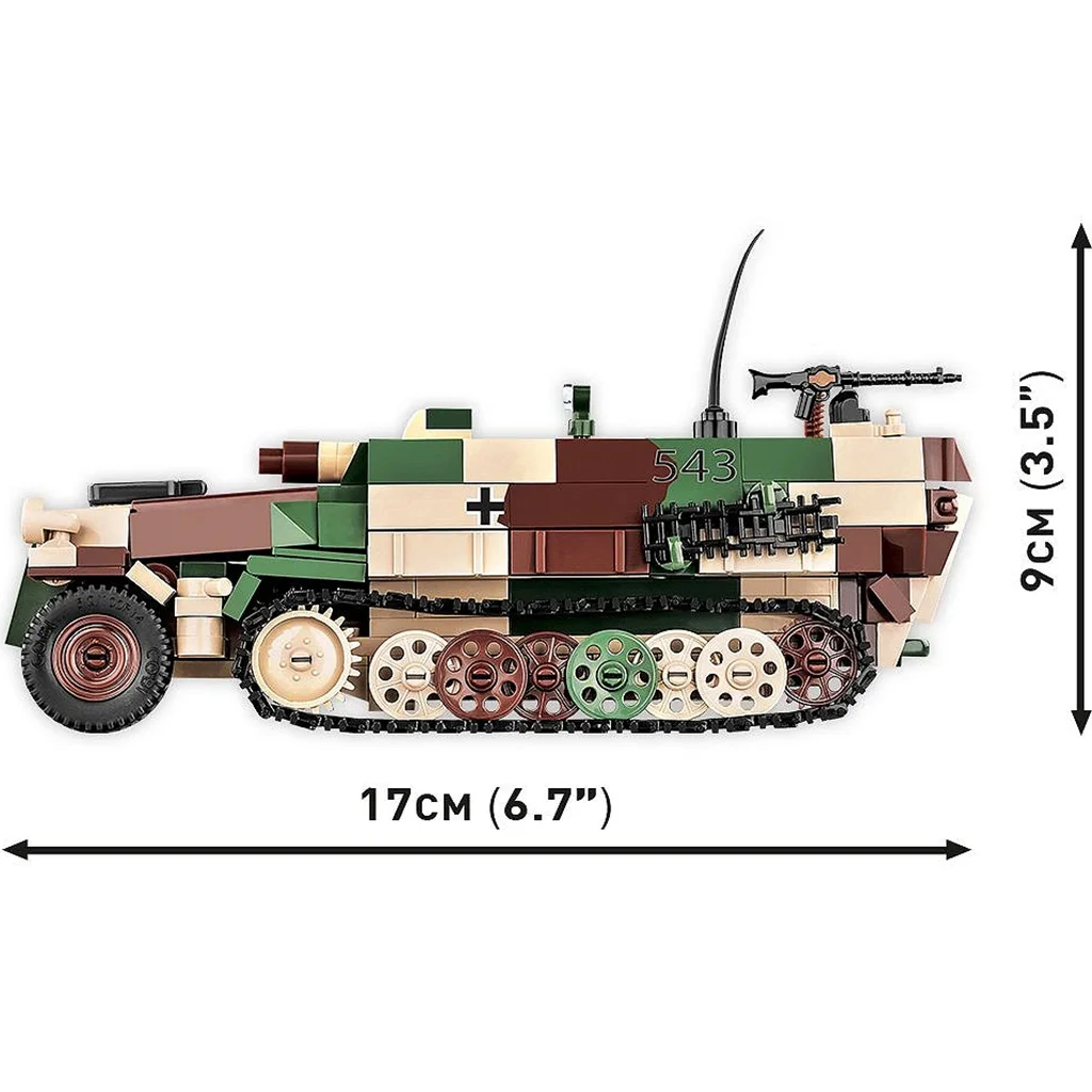 COBI: Sd.Kfz. 251/9 Stummel páncélos jármű építőjáték (3096) kép 3