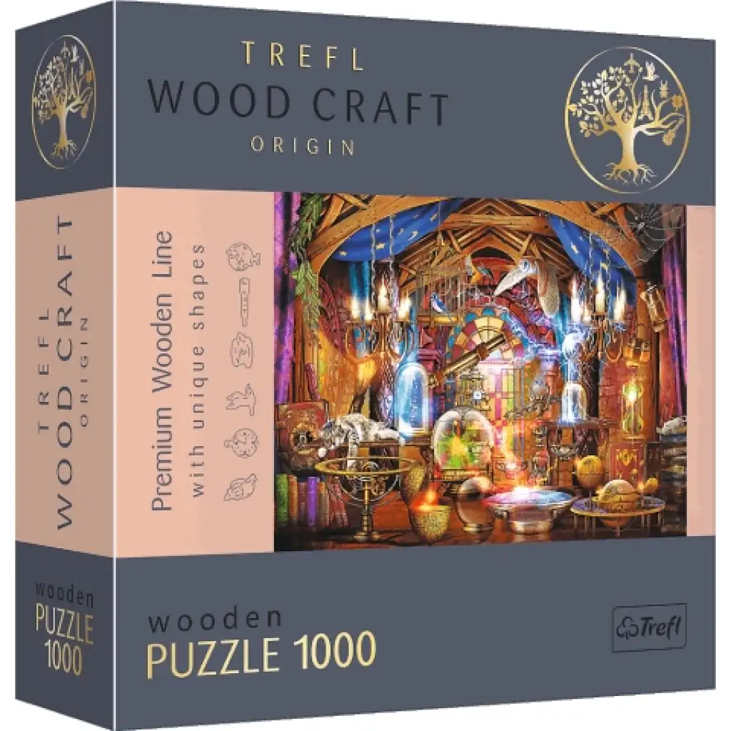 Wood Craft: Mágikus szoba 1000db-os prémium fa puzzle - Trefl